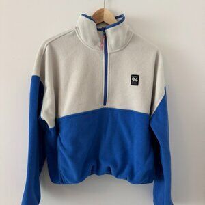 Old Navy 94 Colorblock Quarter-Zip Fleece Pullover